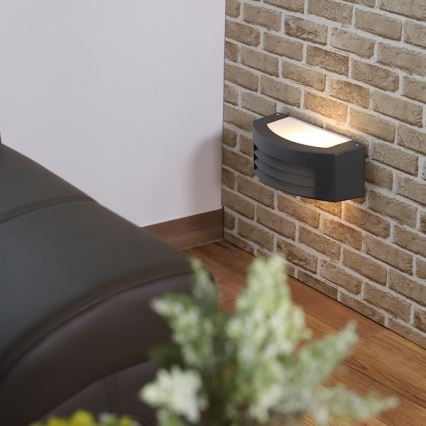 Aplique de exterior OLIANA 1xE27/60W/230V IP54 antracita