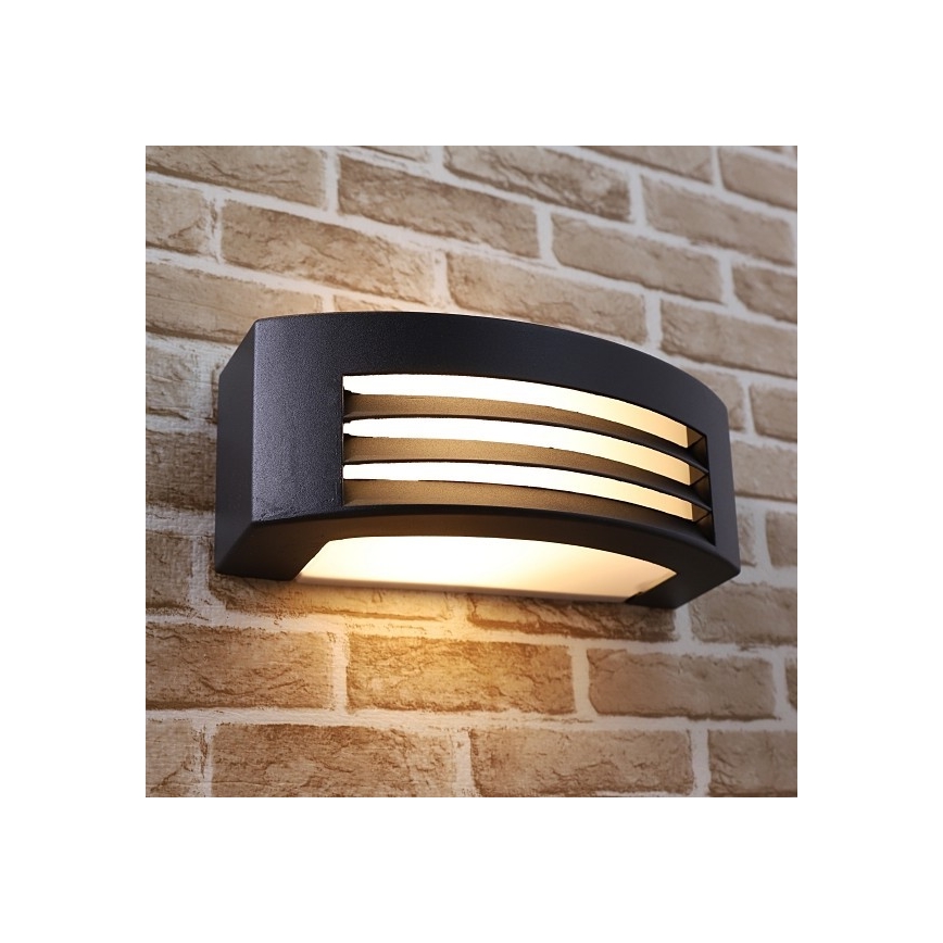 Aplique de exterior OLIANA 1xE27/60W/230V IP54 negro