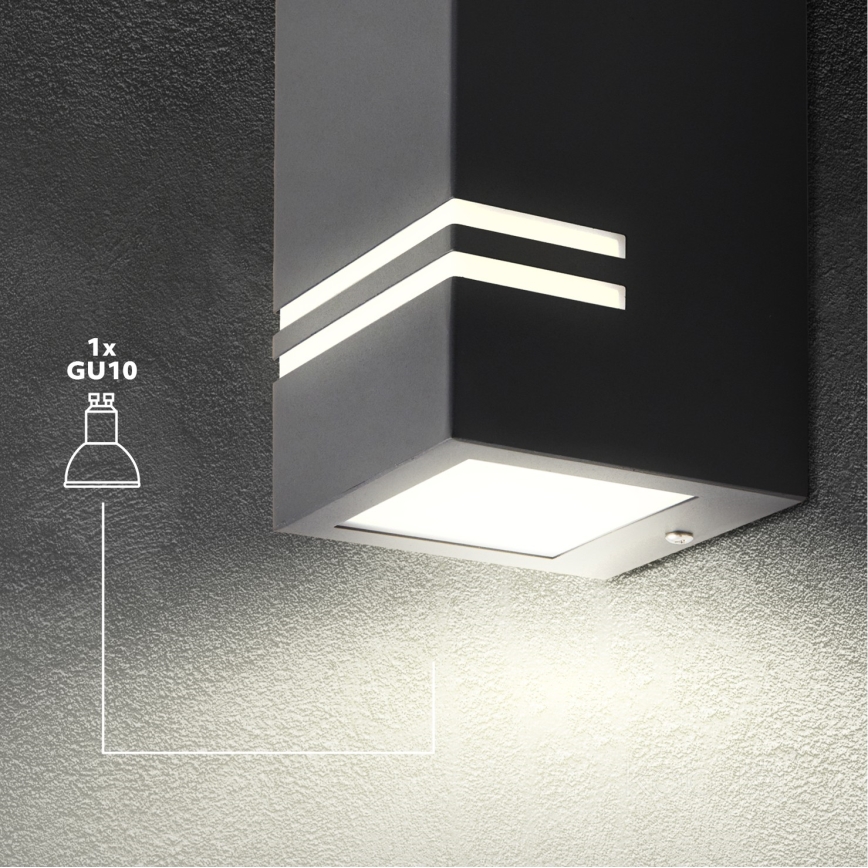 Aplique de exterior QUAZAR 1xGU10/11W/230V IP44