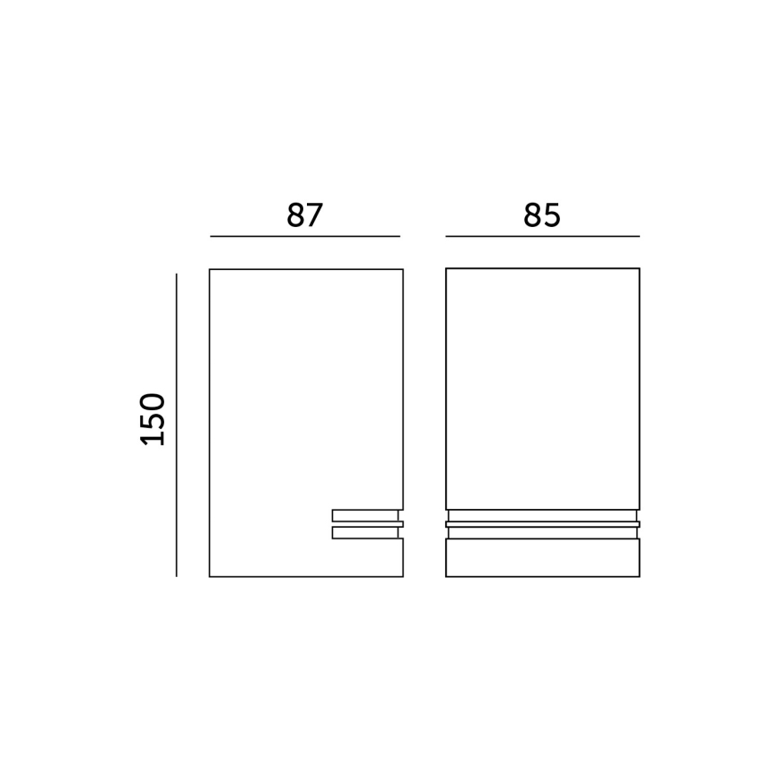 Aplique de exterior QUAZAR 1xGU10/11W/230V IP44