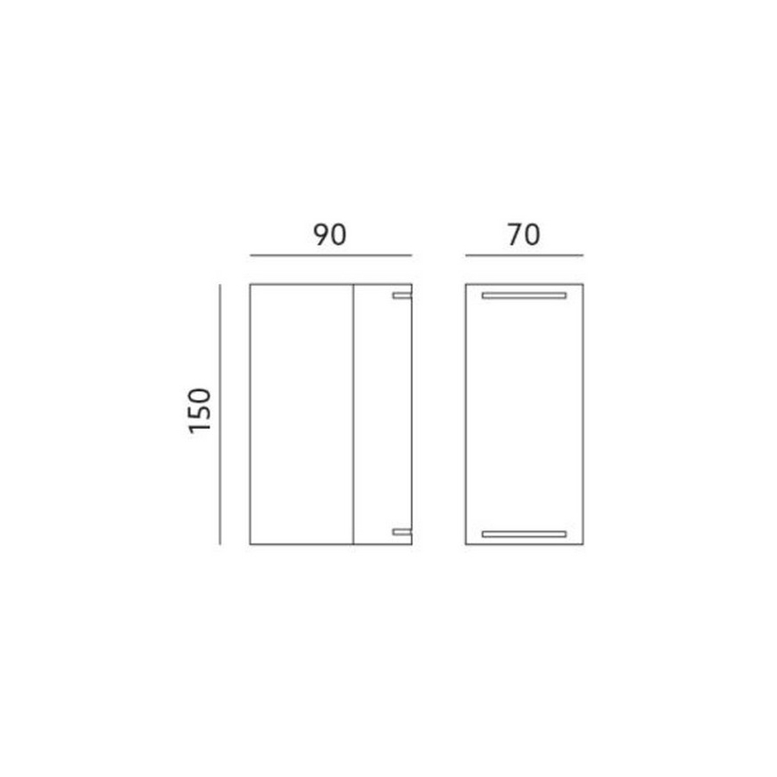 Aplique de exterior QUAZAR9 2xGU10/11W/230V IP44 gris
