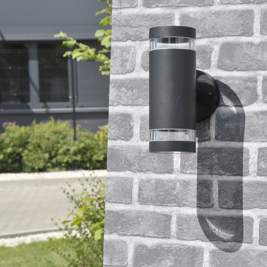 Aplique de exterior RINO 2xGU10/12W/230V IP54 negro