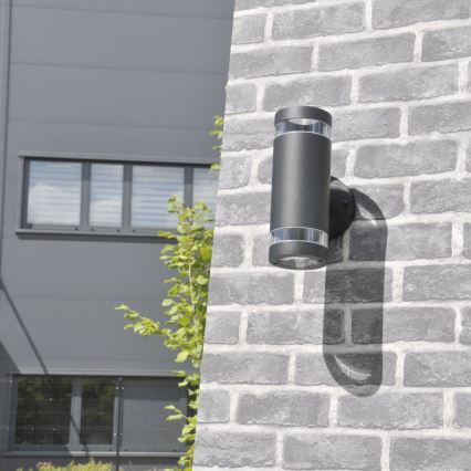 Aplique de exterior RINO 2xGU10/12W/230V IP54 negro