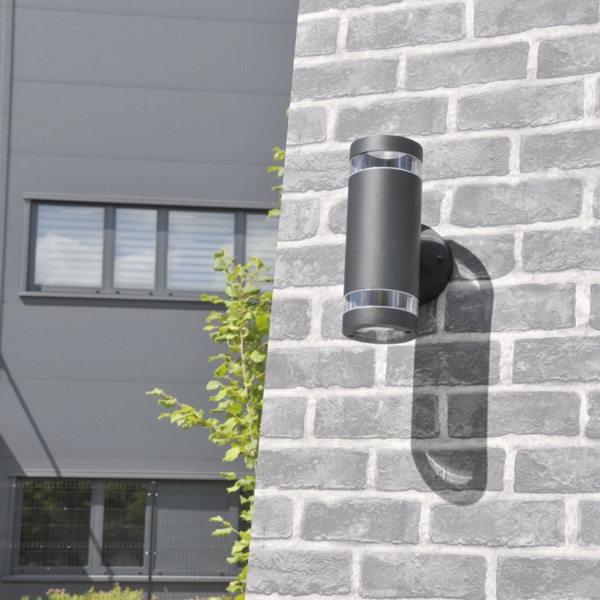 Aplique de exterior RINO 2xGU10/12W/230V IP54 negro