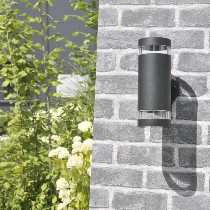 Aplique de exterior RINO 2xGU10/12W/230V IP54 negro