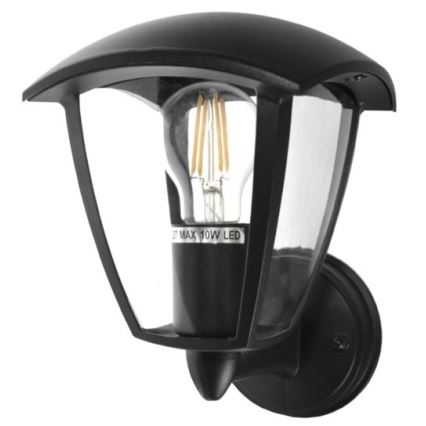 Aplique de exterior SURVA 1xE27/60W/230V IP44 negro