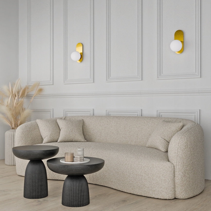 Aplique de pared 1xE27/40W/230V dorado/blanco