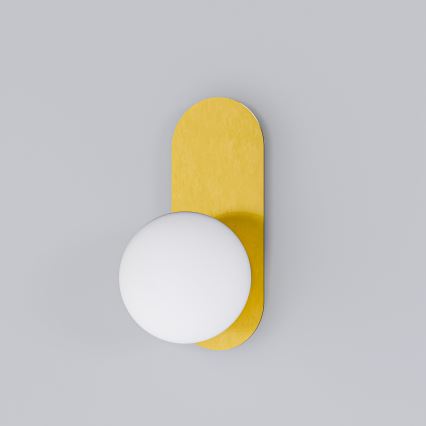 Aplique de pared 1xE27/40W/230V dorado/blanco