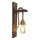 Aplique de pared AHSAP 1xE27/40W/230V, pino/nogal