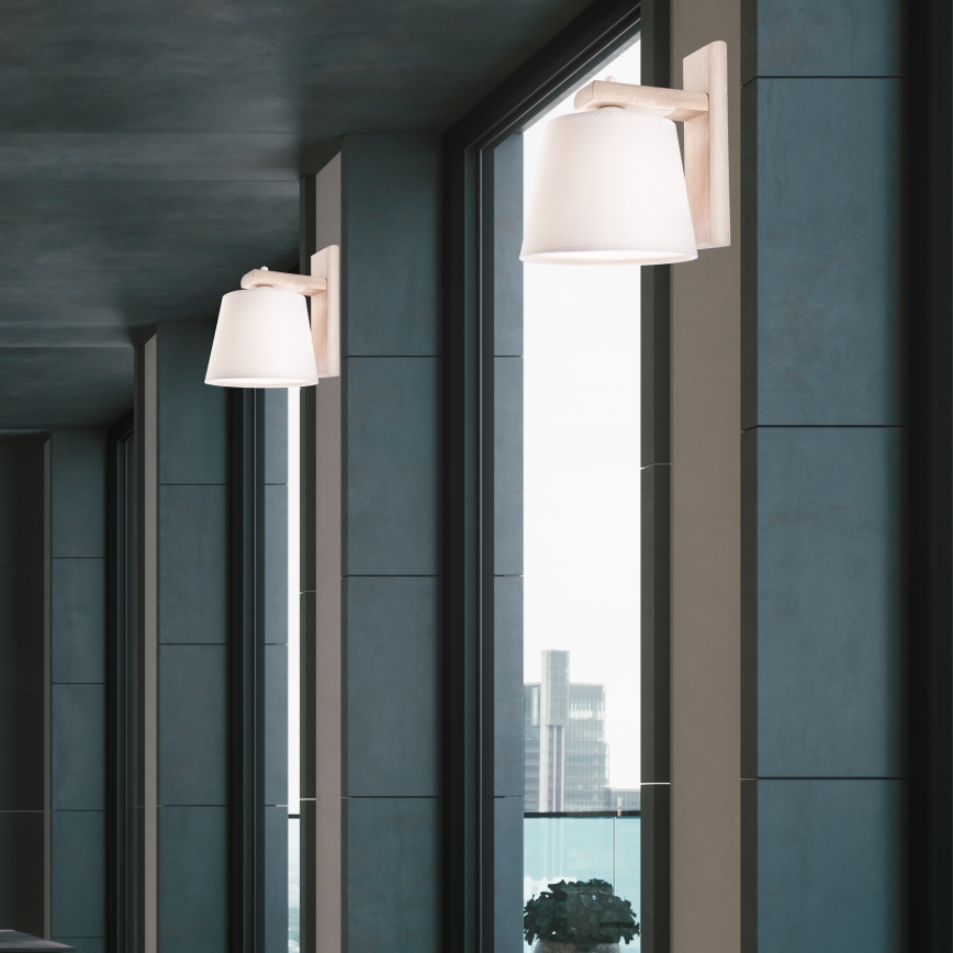 Aplique de pared AIDA 1xE27/60W/230V roble