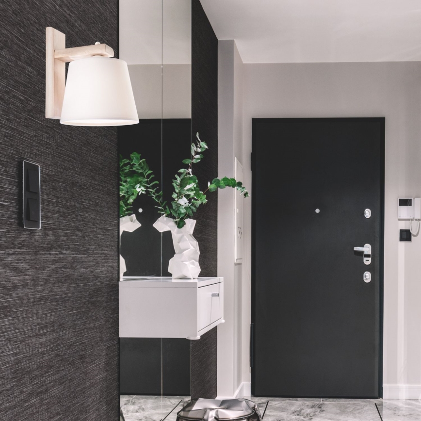 Aplique de pared AIDA 1xE27/60W/230V roble