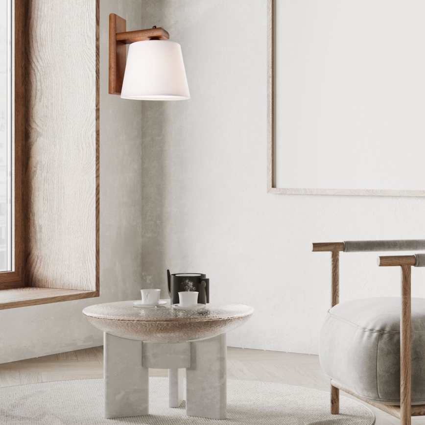 Aplique de pared AIDA 1xE27/60W/230V roble