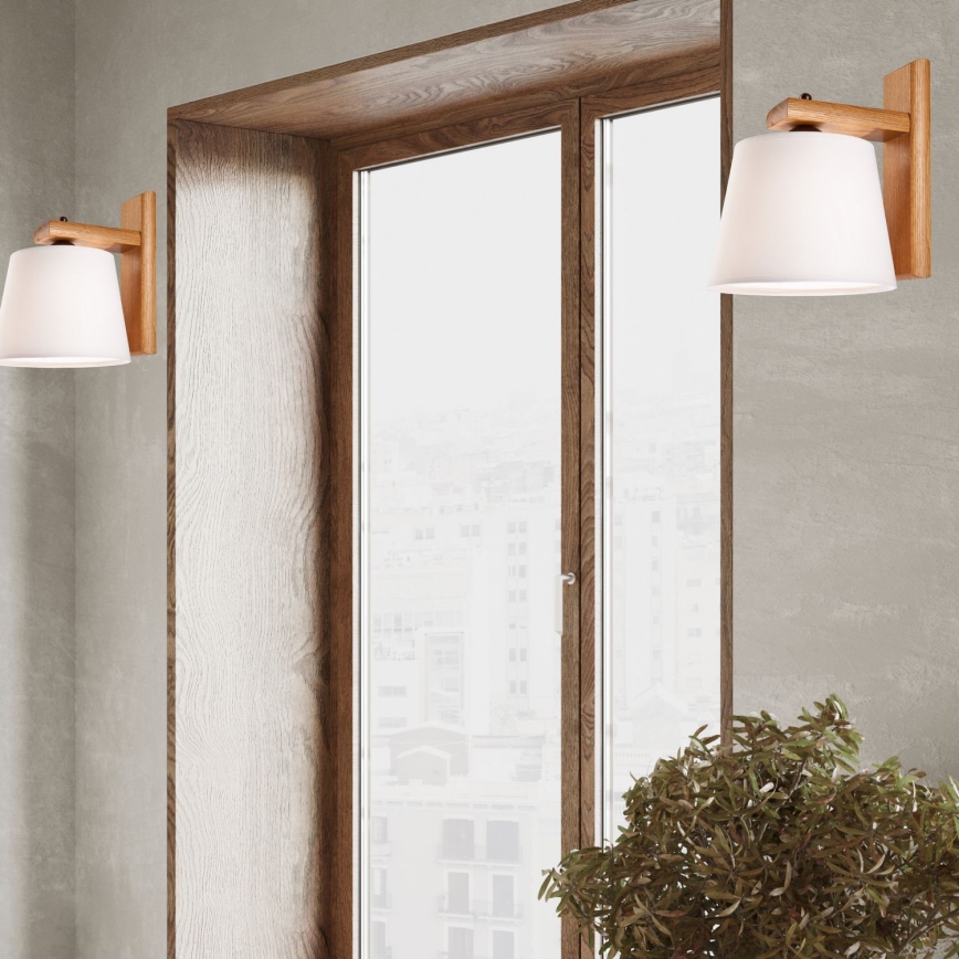 Aplique de pared AIDA 1xE27/60W/230V roble