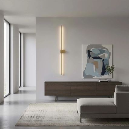 Aplique de pared AISHA LED/20W/230V 4000K 120 cm dorado