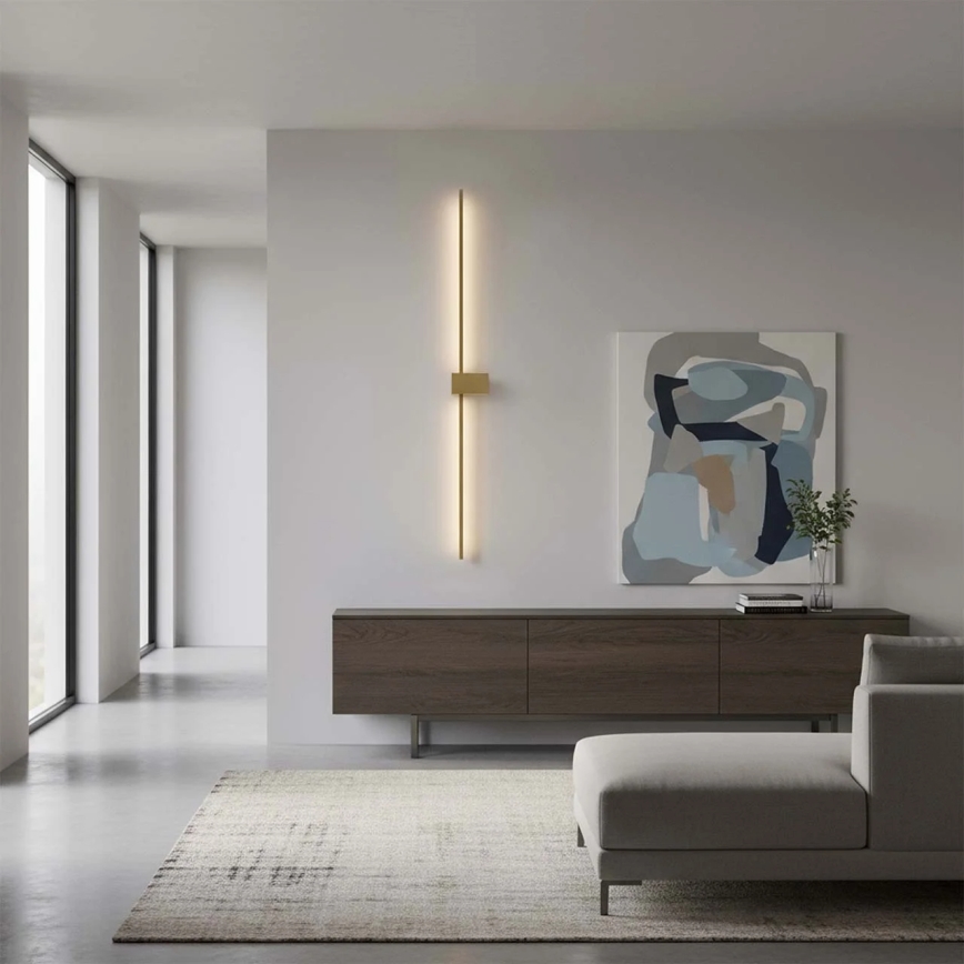 Aplique de pared AISHA LED/20W/230V 4000K 120 cm dorado