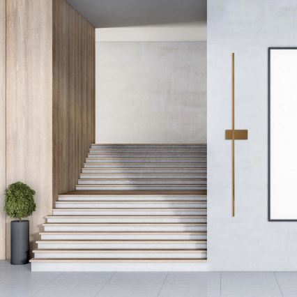 Aplique de pared AISHA LED/20W/230V 4000K 120 cm dorado