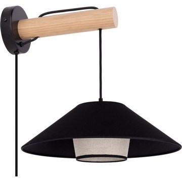 Aplique de pared AMIGO 1xE27/25W/230V en roble