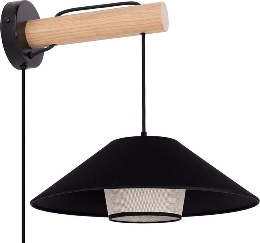 Aplique de pared AMIGO 1xE27/25W/230V en roble