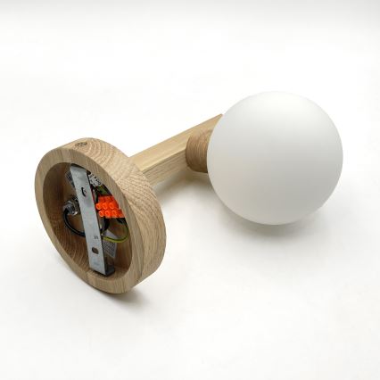 Aplique de pared ANTONIO 1xG9/5W/230V roble/blanco