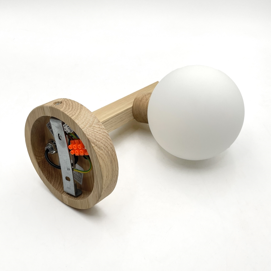 Aplique de pared ANTONIO 1xG9/5W/230V roble/blanco