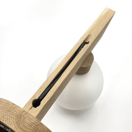 Aplique de pared ANTONIO 1xG9/5W/230V roble/blanco