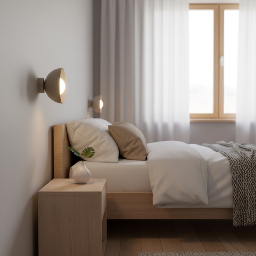 Aplique de pared BIBI 1xG9/8W/230V beige