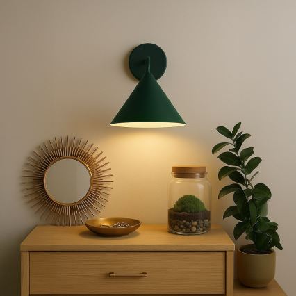 Aplique de pared CAPITAL 1xGX53/15W/230V verde