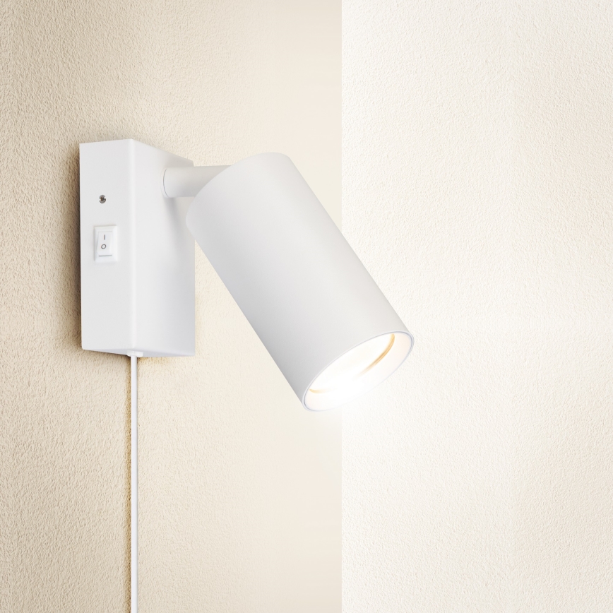 Aplique de pared CELE 1xGU10/30W/230V blanco
