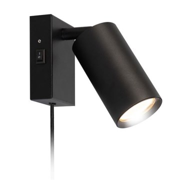 Aplique de pared CELE 1xGU10/30W/230V negro