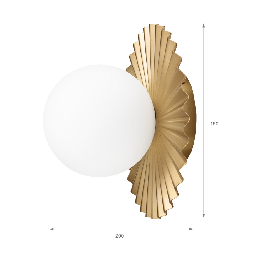 Aplique de pared CHITA 1xG9/5W/230V, acabado dorado