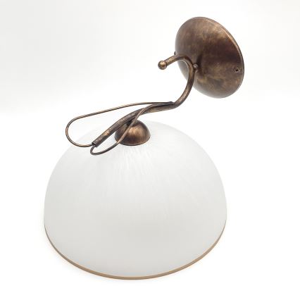 Aplique de pared COBRA 1xE27/60W/230V bronce/pátina