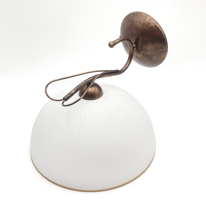 Aplique de pared COBRA 1xE27/60W/230V bronce/pátina