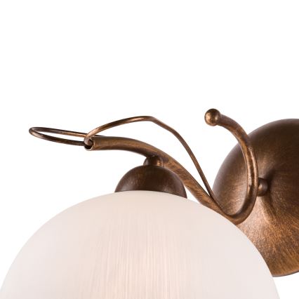 Aplique de pared COBRA 1xE27/60W/230V bronce/pátina