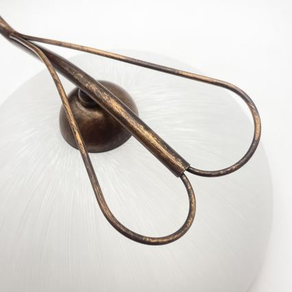 Aplique de pared COBRA 1xE27/60W/230V bronce/pátina