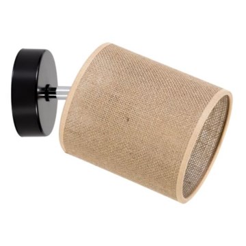 Aplique de pared con foco JUTE 1xE27/25W/230V