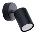 Aplique de pared con foco LEMMI 1xGU10/40W/230V negro