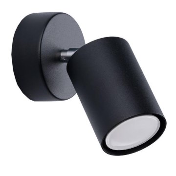Aplique de pared con foco LEMMI 1xGU10/40W/230V negro
