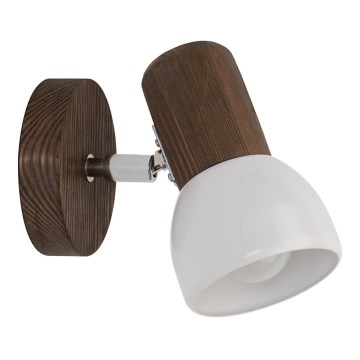 Aplique de pared con foco NEL 1xE27/15W/230V pino