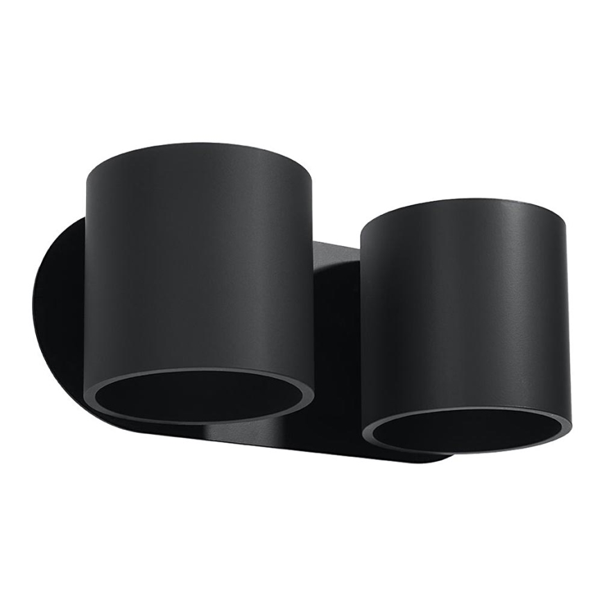 Aplique de pared con focos ORBIS 2xG9/40W/230V negro