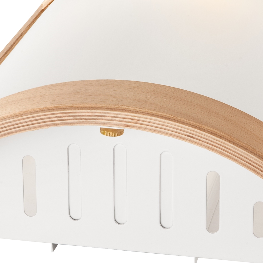 Aplique de pared ELODIE 1xE27/60W/230V haya