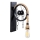 Aplique de pared EREBOS 1xE27/40W/230V negro/marrón