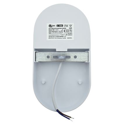 Aplique de pared exterior LED con sensor de movimiento LED/18W/230V IP44 blanco