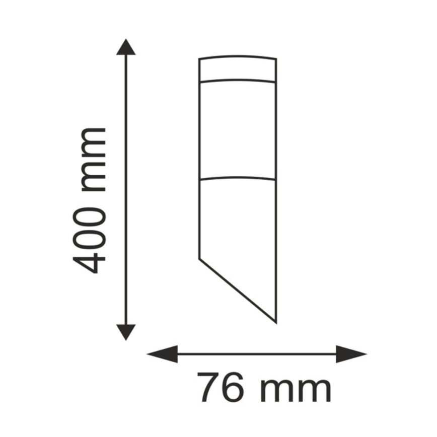 Aplique de pared exterior LED RGBW regulable LIVIA 1xE27/6,5W/230V 2700-6500K Wi-Fi IP44 plateado