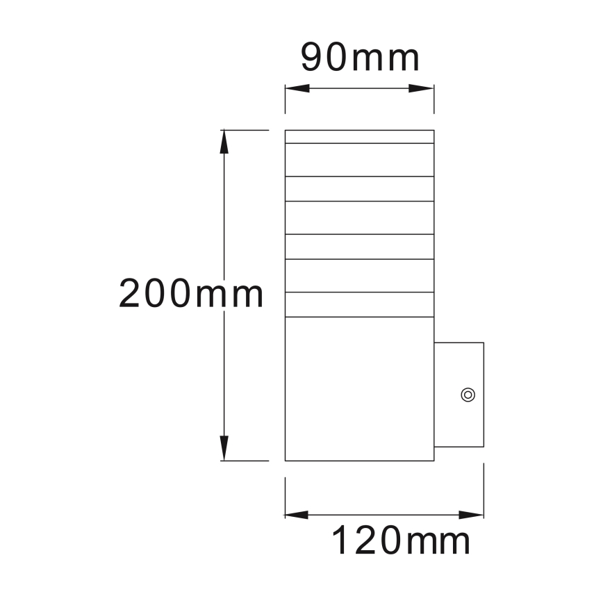 Aplique de pared exterior LED RGBW regulable TEKSAS 1xE27/12W/230V 2700-6500K Wi-Fi IP44 antracita