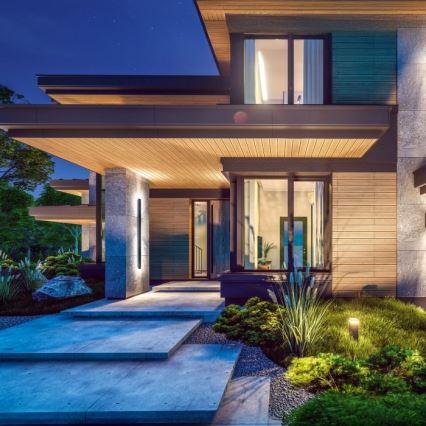 Aplique de pared exterior MIRANA LED/25W/230V 4000K IP44 120 cm negro