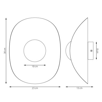 Aplique de pared FIERO 1xG9/8W/230V blanco