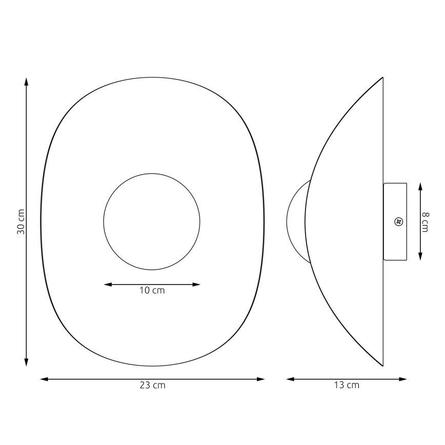 Aplique de pared FIERO 1xG9/8W/230V blanco