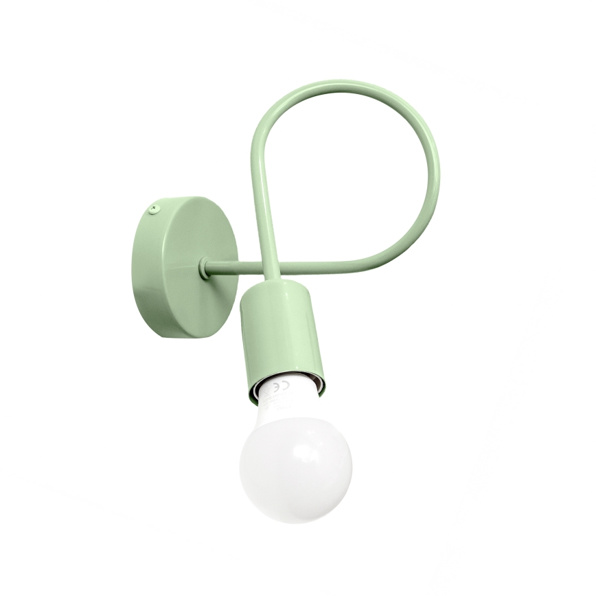 Aplique de pared flexible OXFORD 1xE27/15W/230V verde