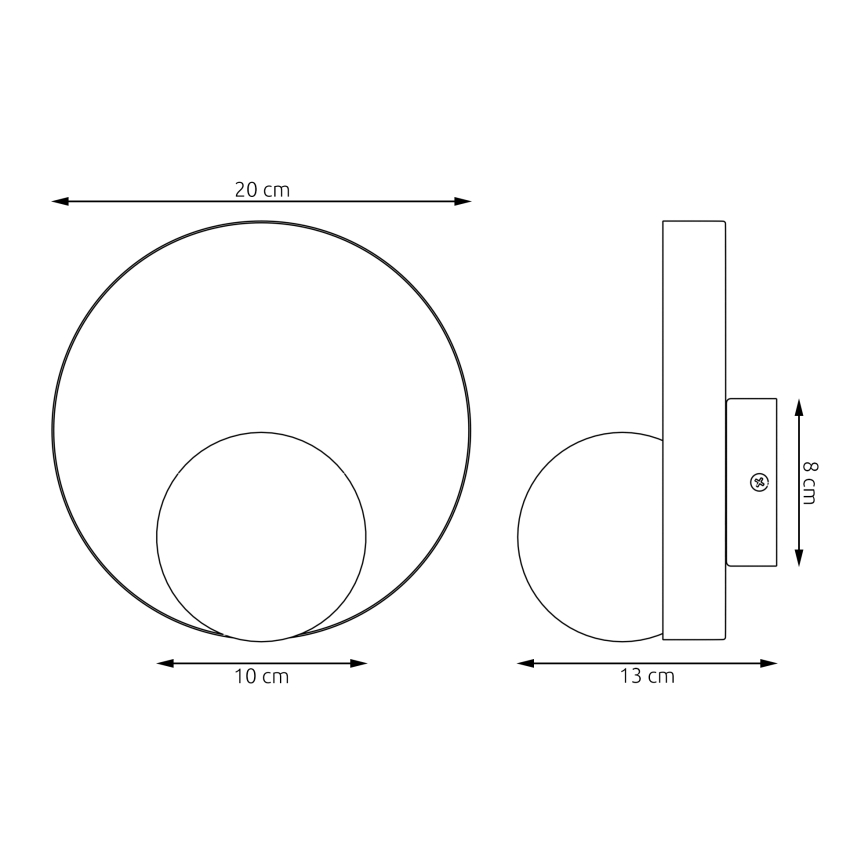 Aplique de pared KIDO 1xG9/8W/230V gris