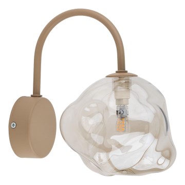 Aplique de pared LAVA 1xG9/8W/230V beige/ahumado beige